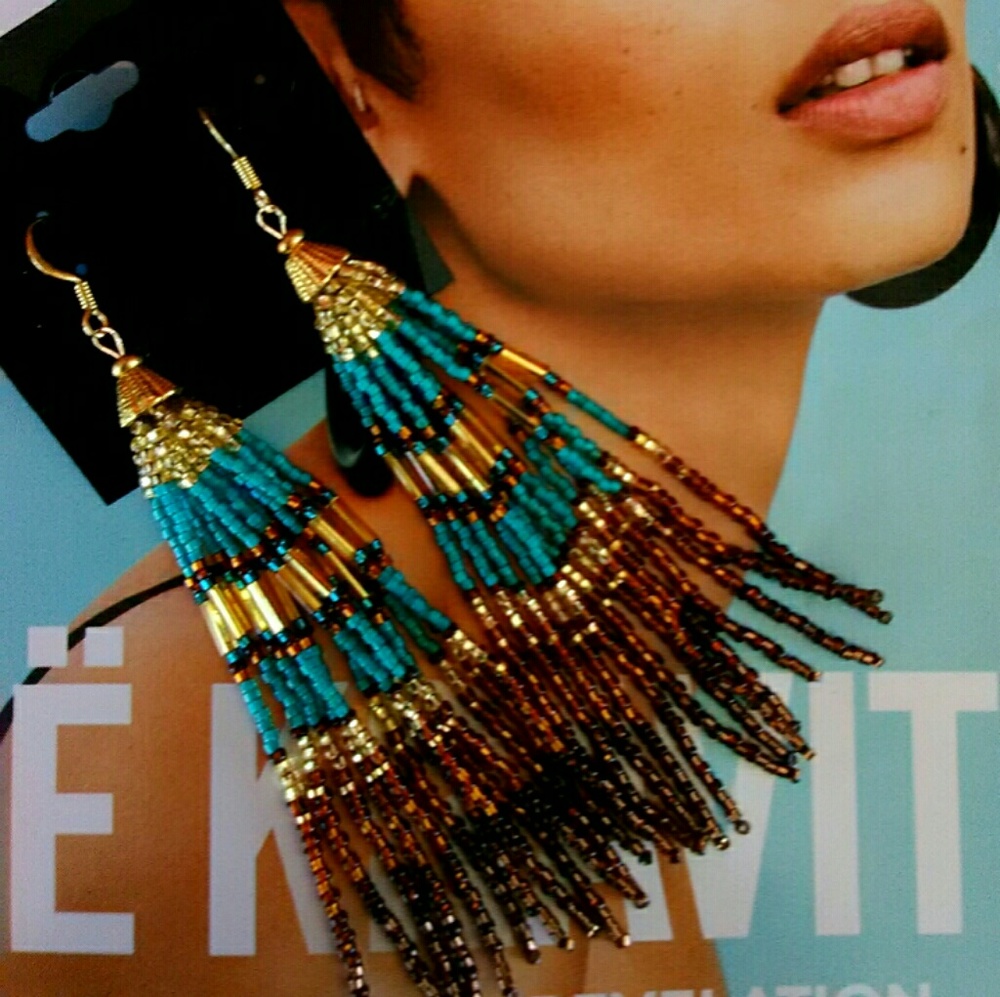 New Beaded  Tassel Earrings
